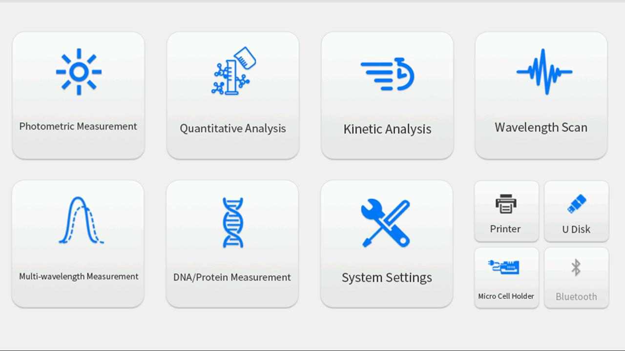 Touch Screen for T65 which allows fast access to all analysis modes and full control of the instrument.